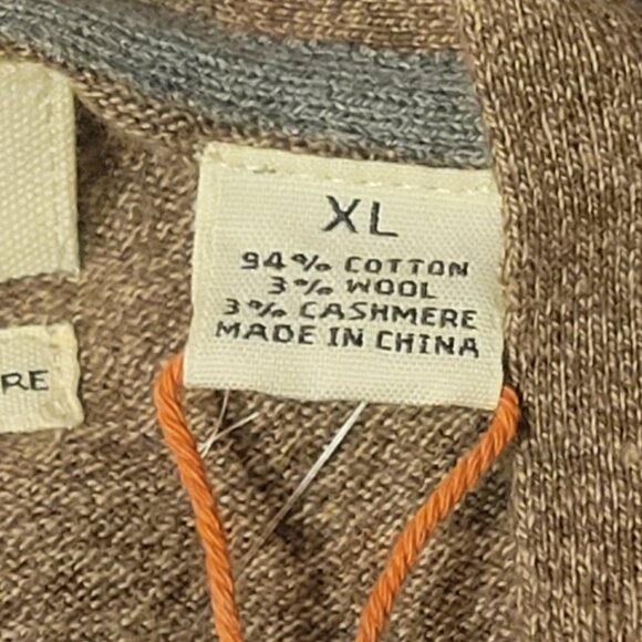 MENS XL. WEATHERPROOF VINTAGE CASHMERE CARDIGAN. - Picture 4 of 5